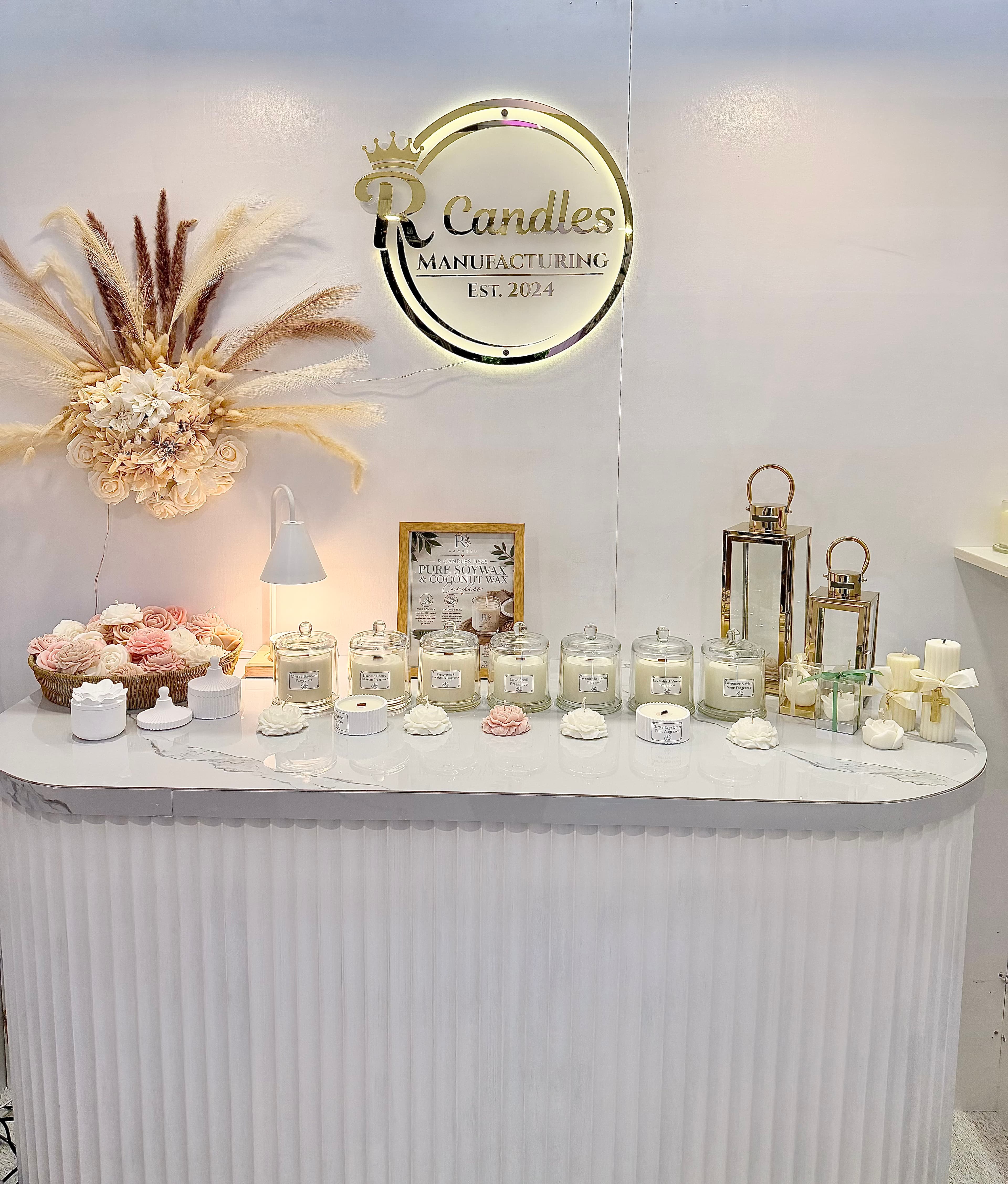 R Candles booth display at Bridal Expo La Union